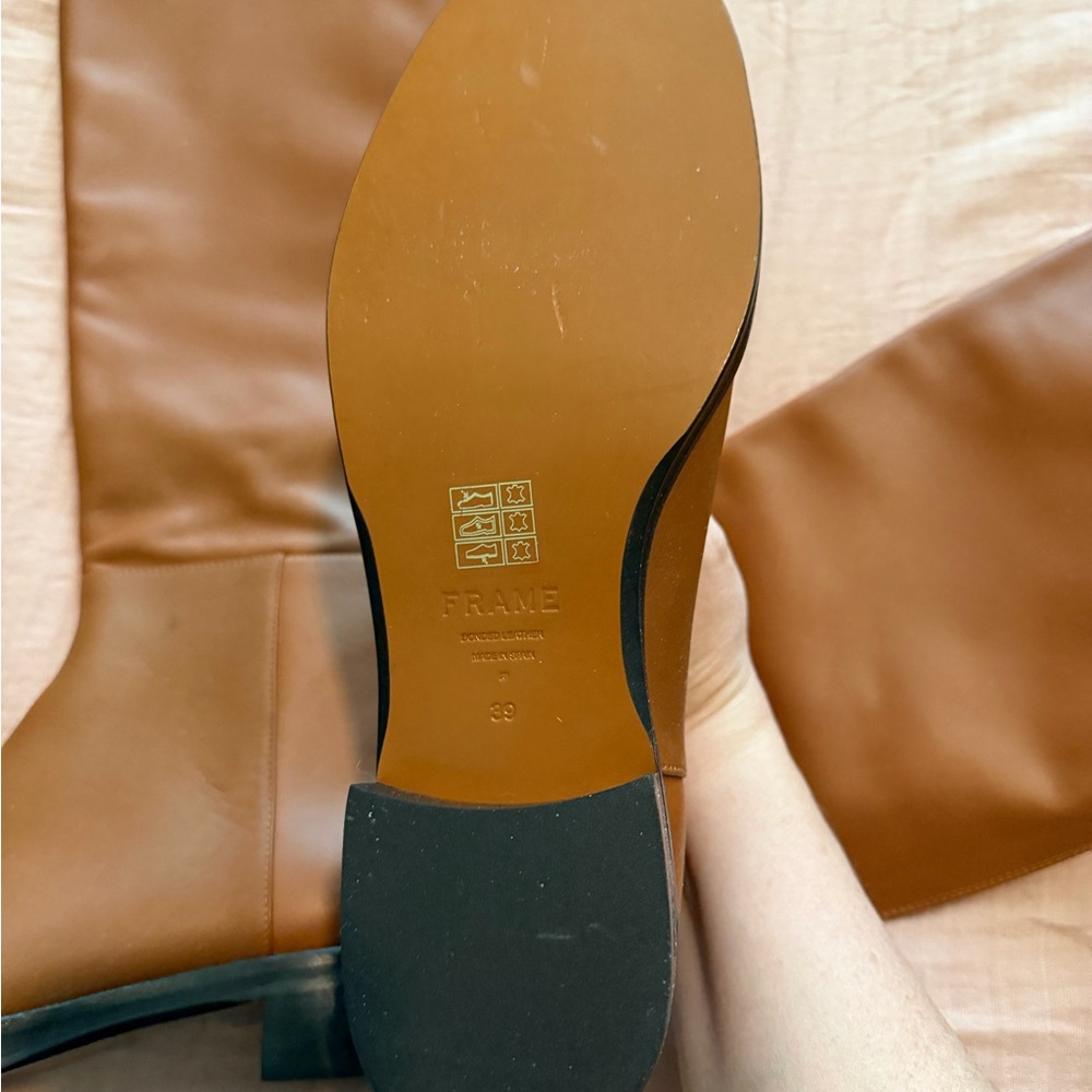 Frame Denim Tan Leather Le Ramsey Boot - Picture 5 of 7